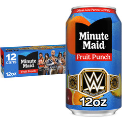Minute Maid front packaging showing bright fruit punch and serving convenience