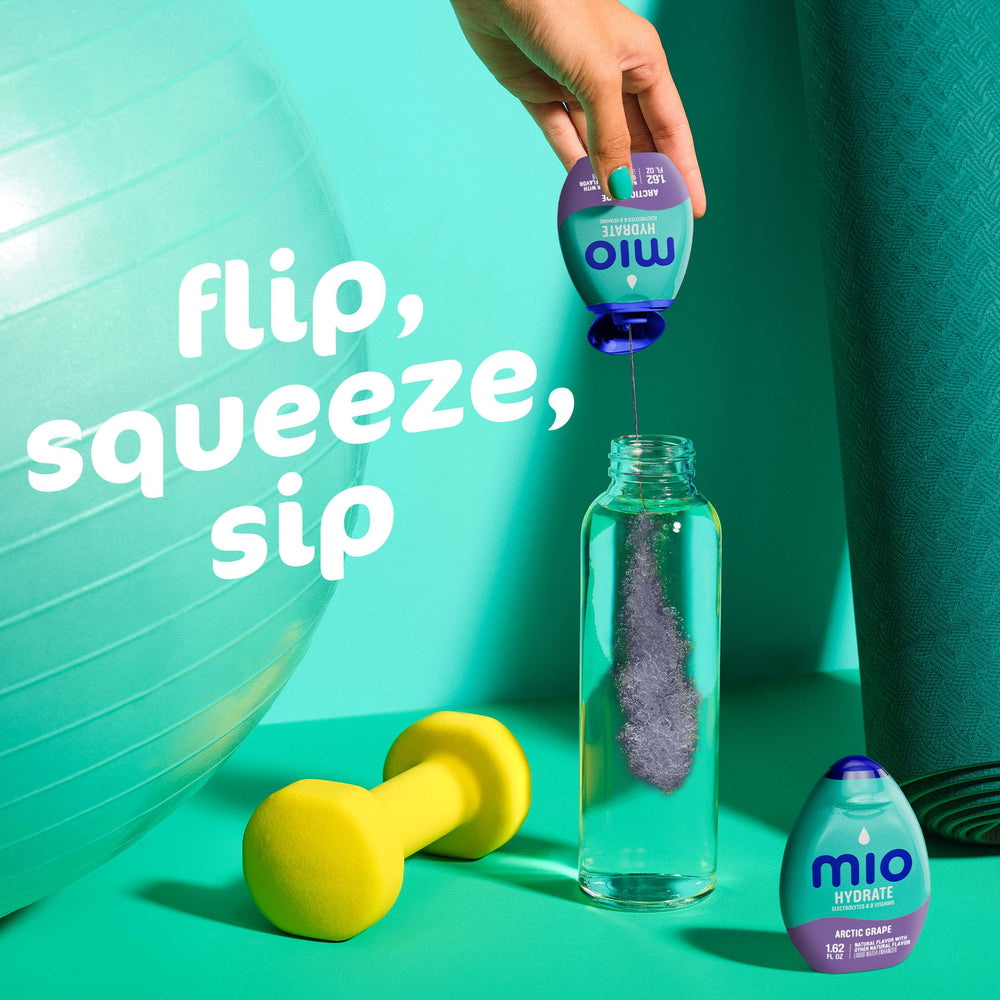 MiO Arctic Grape six-pack display, value pack for regular flavored hydration