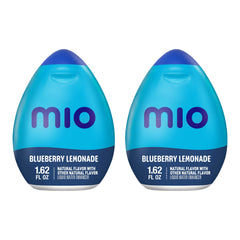 Mio bottle front packaging showing blueberry lemonade flavor and portability benefit