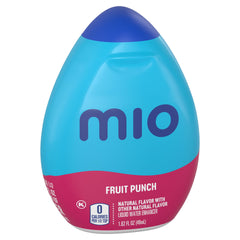 Mio Fruit Punch pouring into glass illustrating fast mixing and tasty hydration