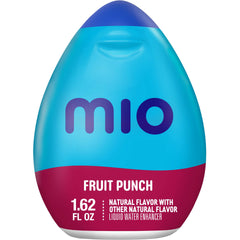 Mio Fruit Punch slim bottle in hand demonstrating portable convenience and easy use
