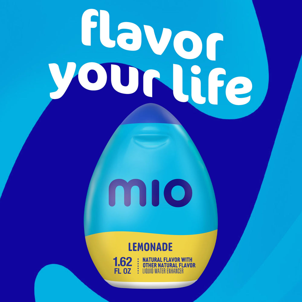 MiO four-pack arrangement demonstrating value and backup bottles