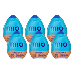Mio mango peach front packaging shows bottle and flavor benefits