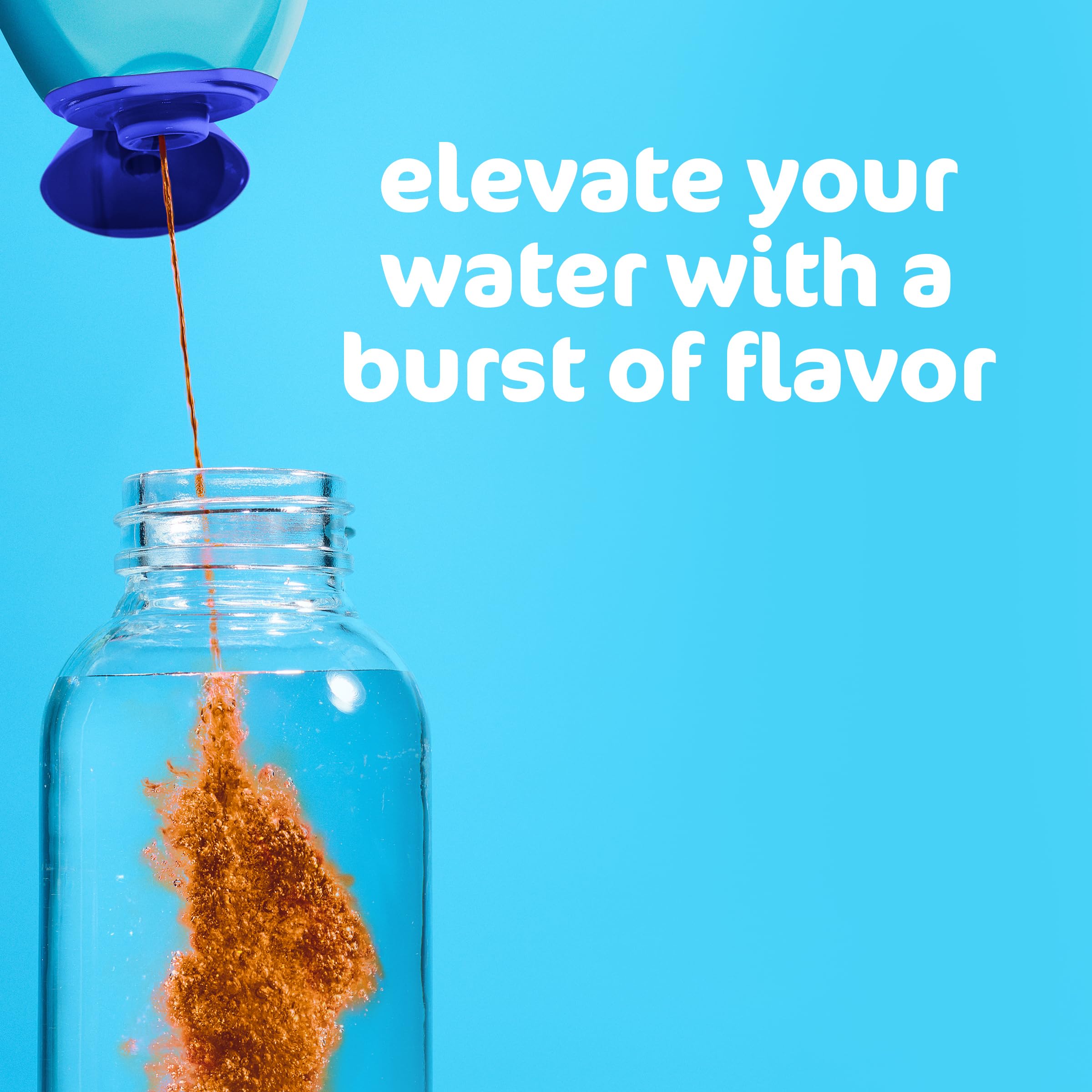 MiO mixing two flavors in a bottle showing customizable drink options