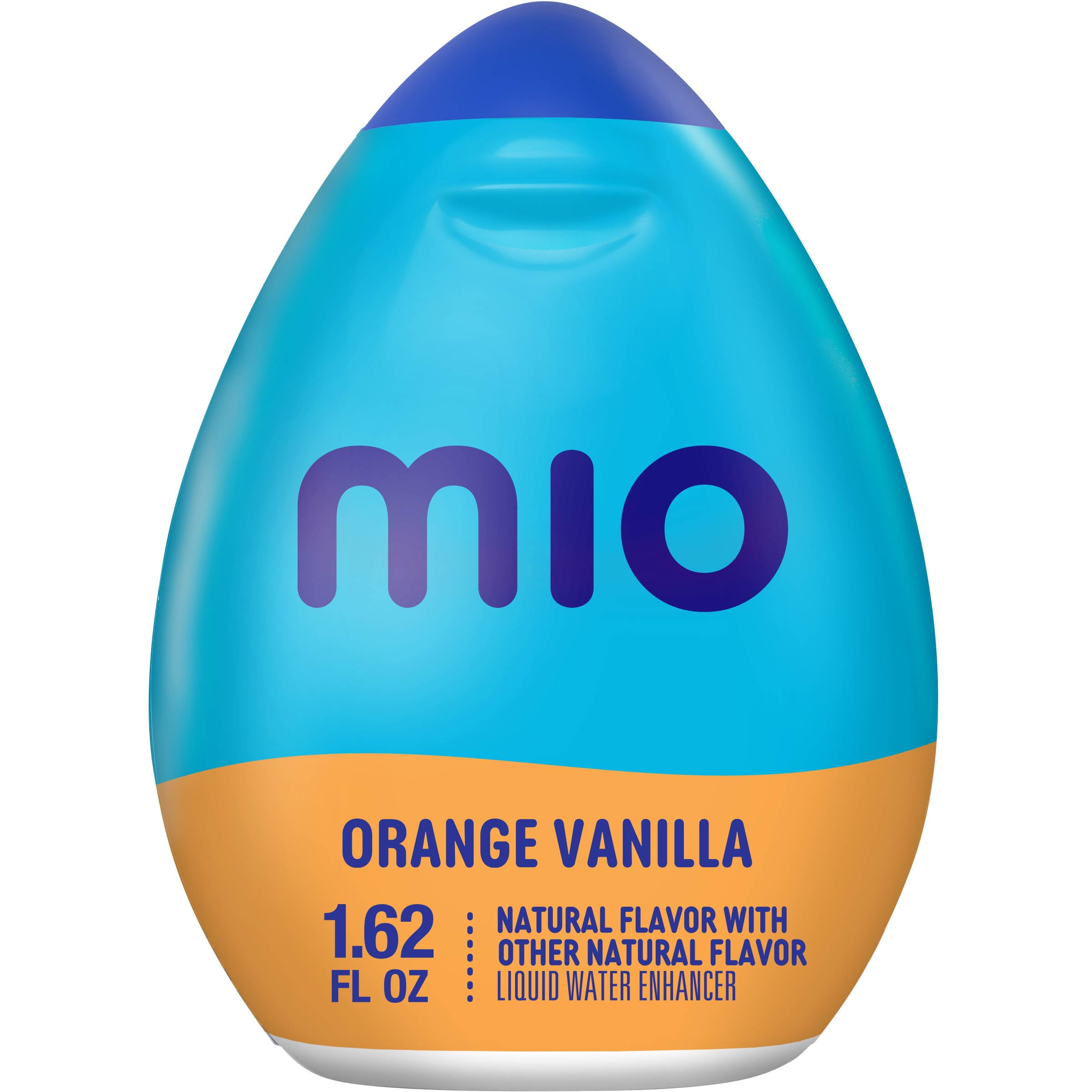 Mio being poured into a glass of water demonstrating easy flavoring on-the-go