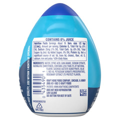 Mio pouring into glass showing vivid blueberry lemonade flavoring benefit