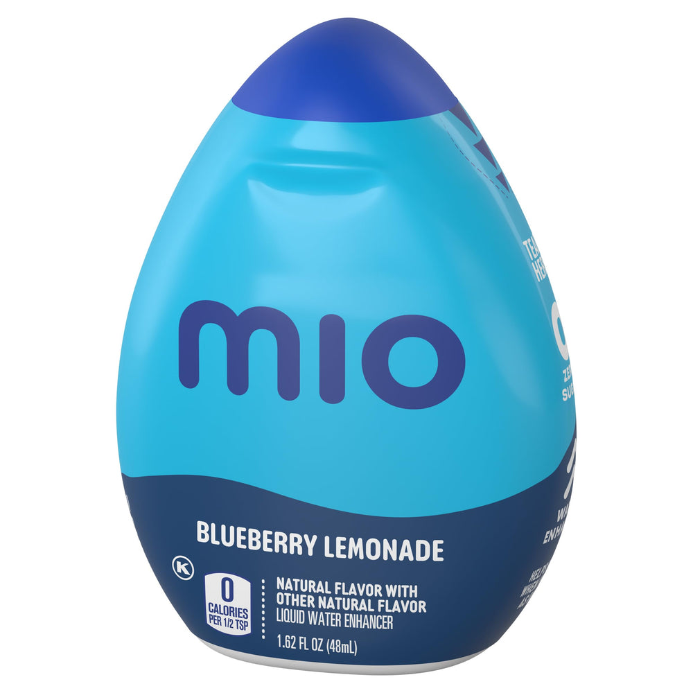 Mio bottle in hand to show compact size and travel-friendly benefit