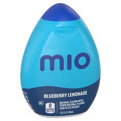 Mio squeeze action in a hand demonstrating easy on-the-go flavoring
