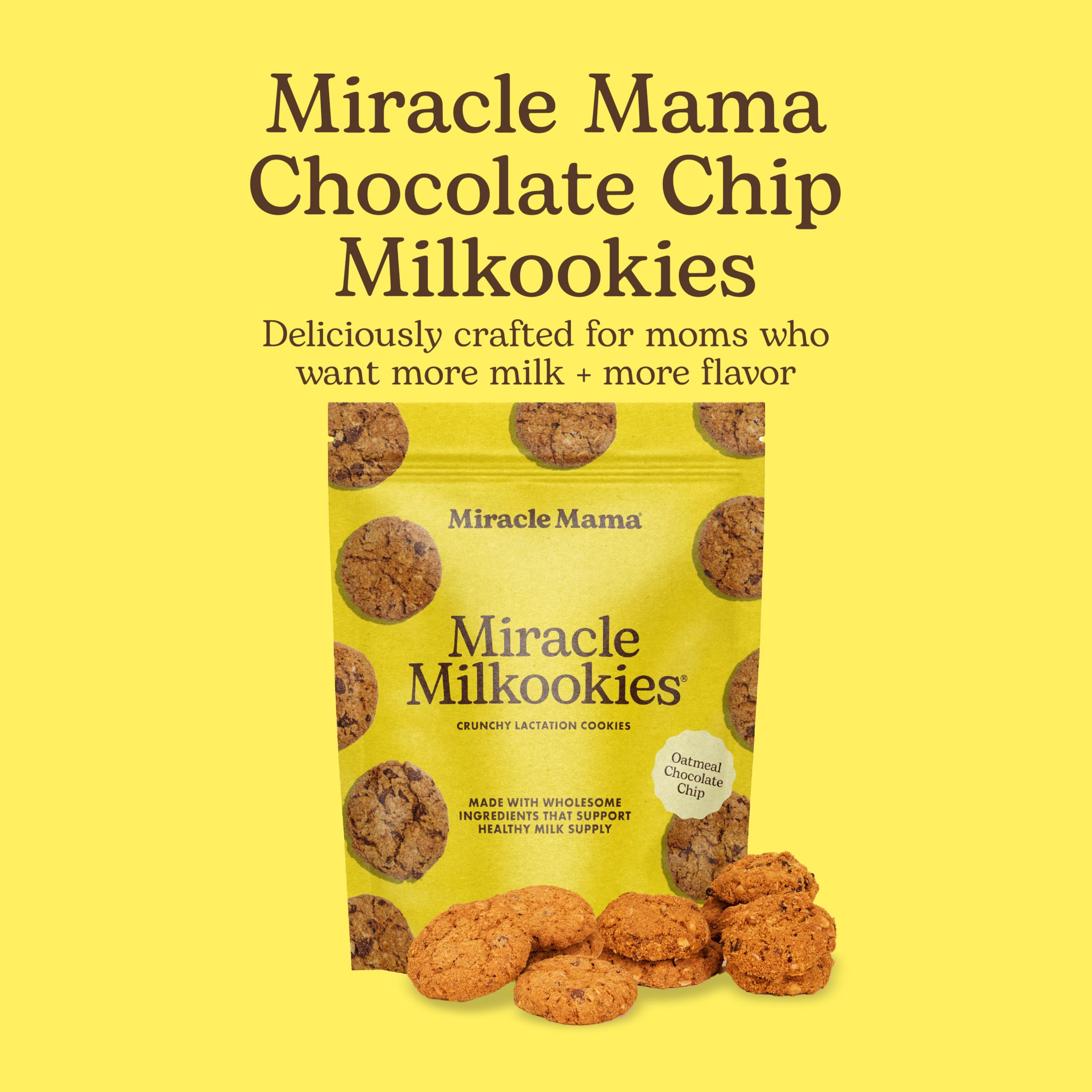 Miracle Mama ingredients layout showing oats flaxseed brewer’s yeast benefits