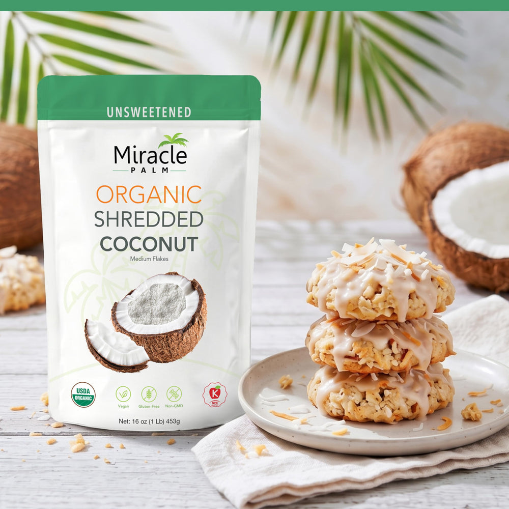 Miracle Palm pack on kitchen counter in lifestyle setting inspires recipe use