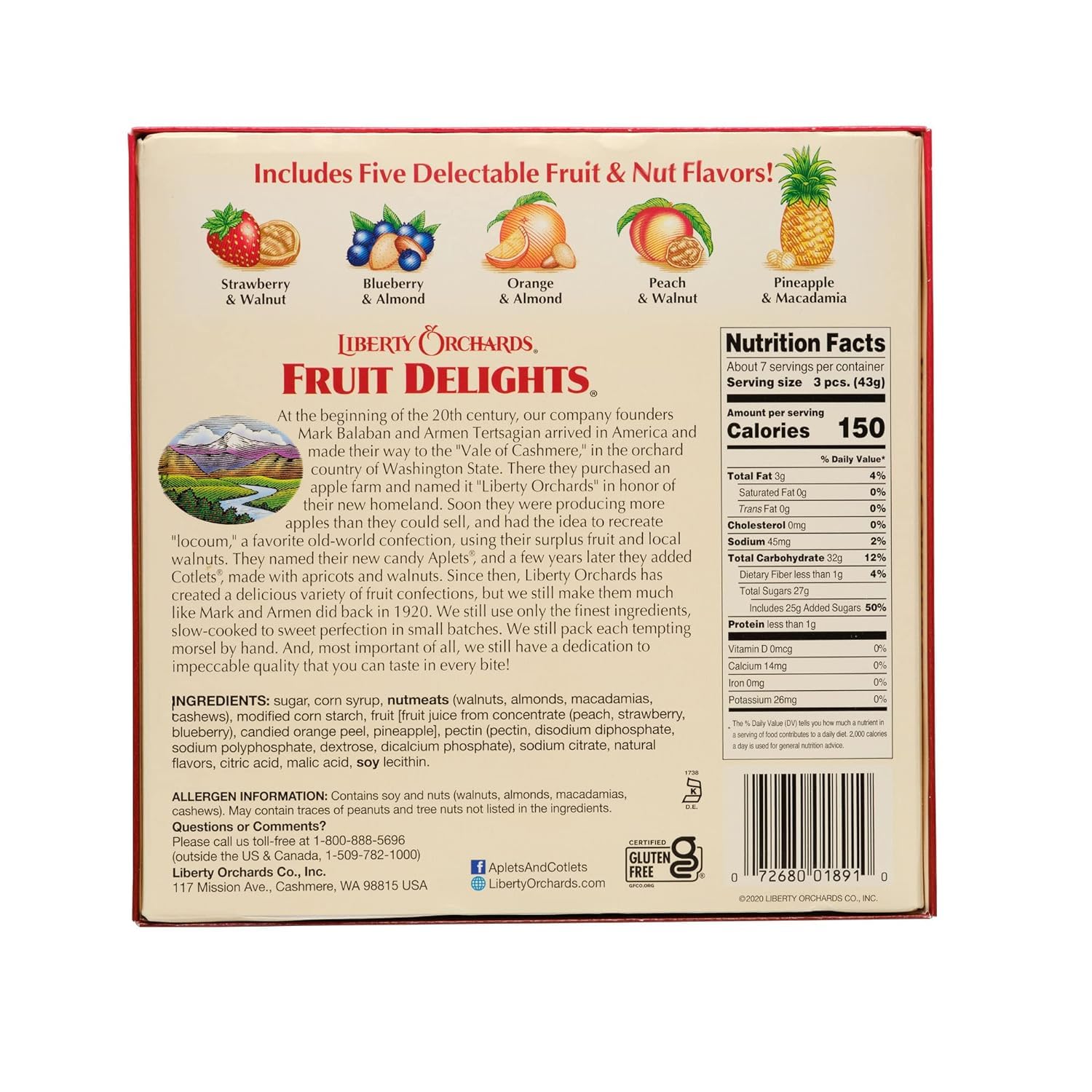 Mise Mise Liberty Orchards variety pack held in hand to show size and convenience for gifting