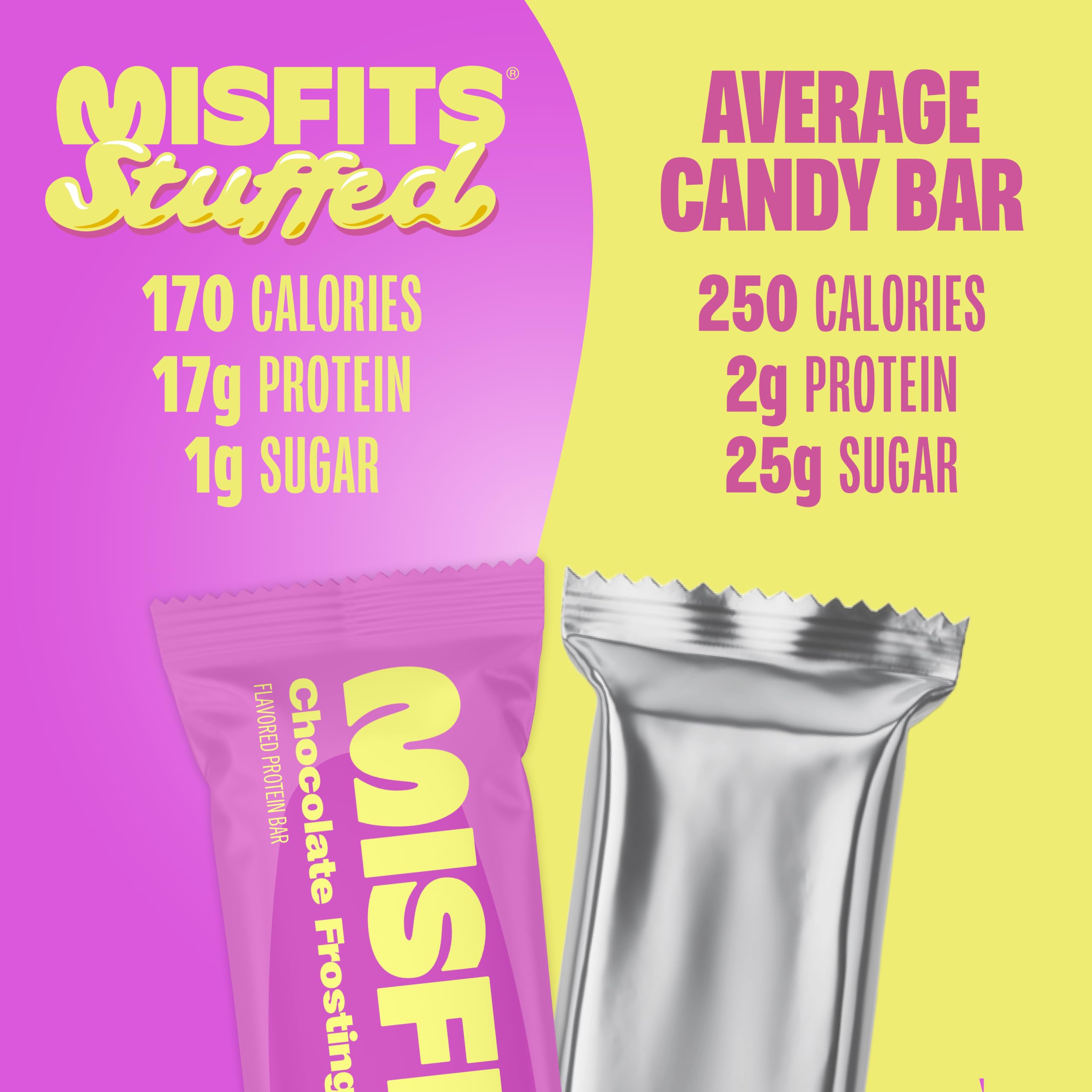 Misfits ingredients and nutrition label clear shot for ingredient transparency