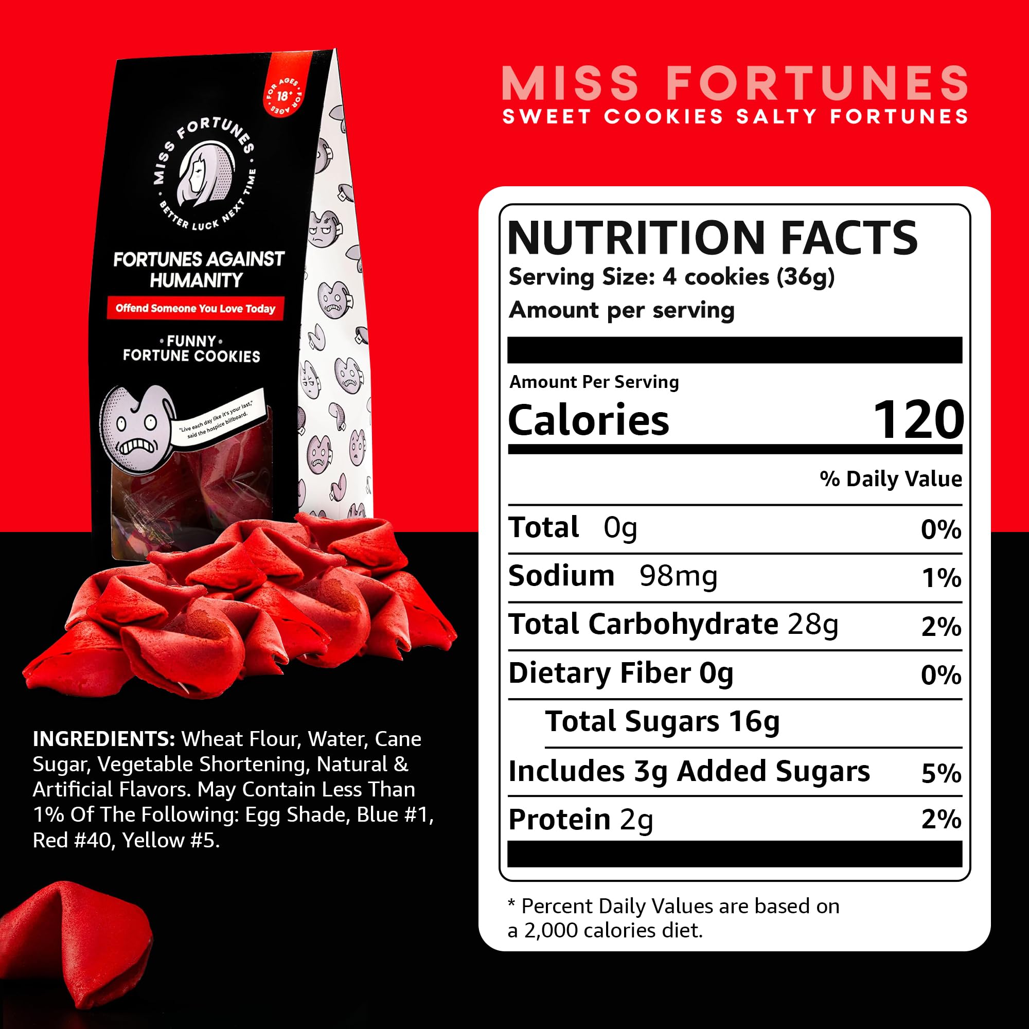 MISS FORTUNES individually wrapped cookie ready to hand out at parties