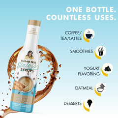 Miss Mary’s syrup added to coffee delivering almond biscotti flavor boost