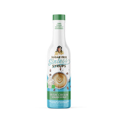 Miss Mary's bottle front view highlighting sugar free Irish cream flavor and clean ingredients