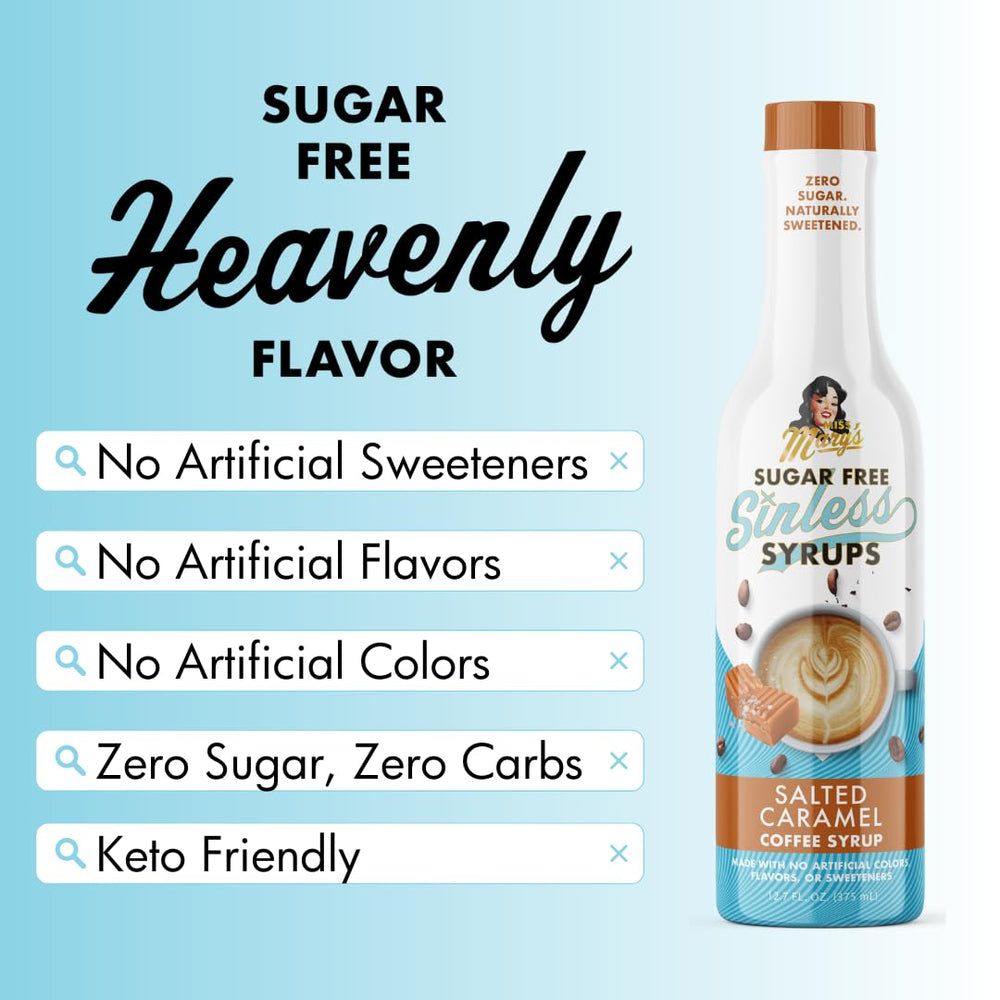 Miss Mary's label and ingredient list close-up showing natural sweeteners clarity