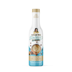 Miss Mary's Morning Elixir front label showing cinnamon dolce flavor and keto benefit