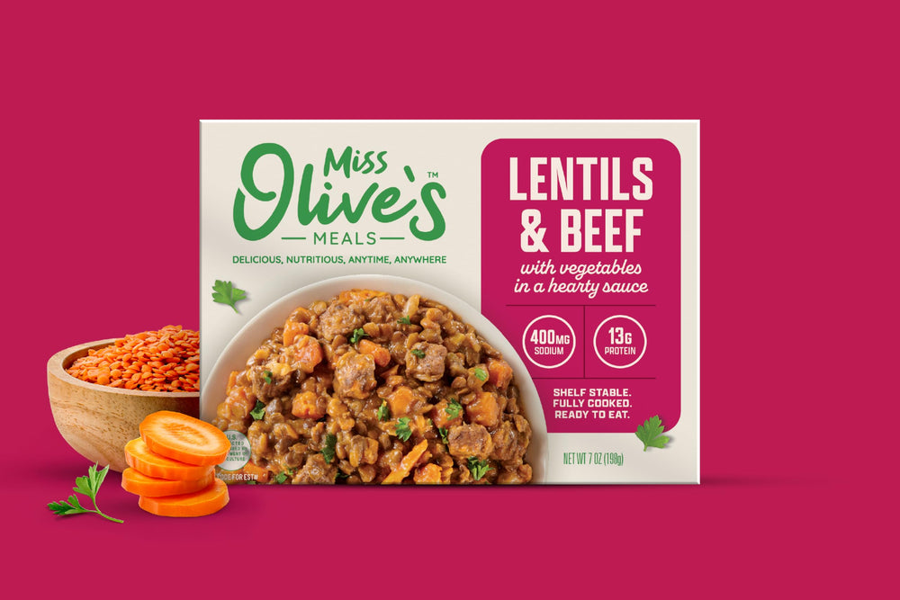 MISS OLIVE'S meal served in a bowl demonstrating ready-to-eat convenience and appeal