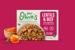 MISS OLIVE'S meal served in a bowl demonstrating ready-to-eat convenience and appeal