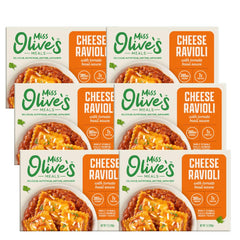 Miss Olive's front packaging showing product and convenience benefits