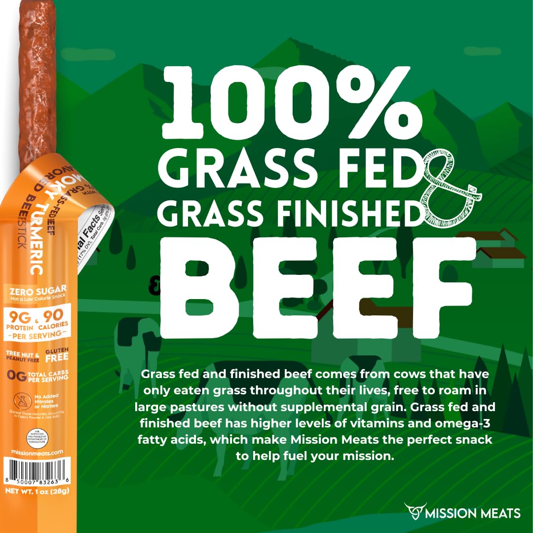 Mission Meats individually wrapped stick ready-to-go with portion control benefit