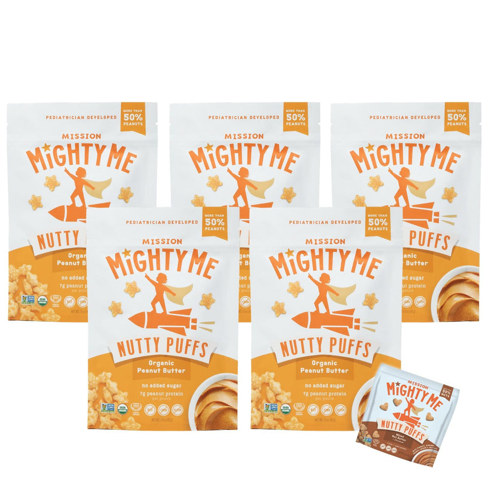 Mission Mighty Me front packaging showing product and benefits