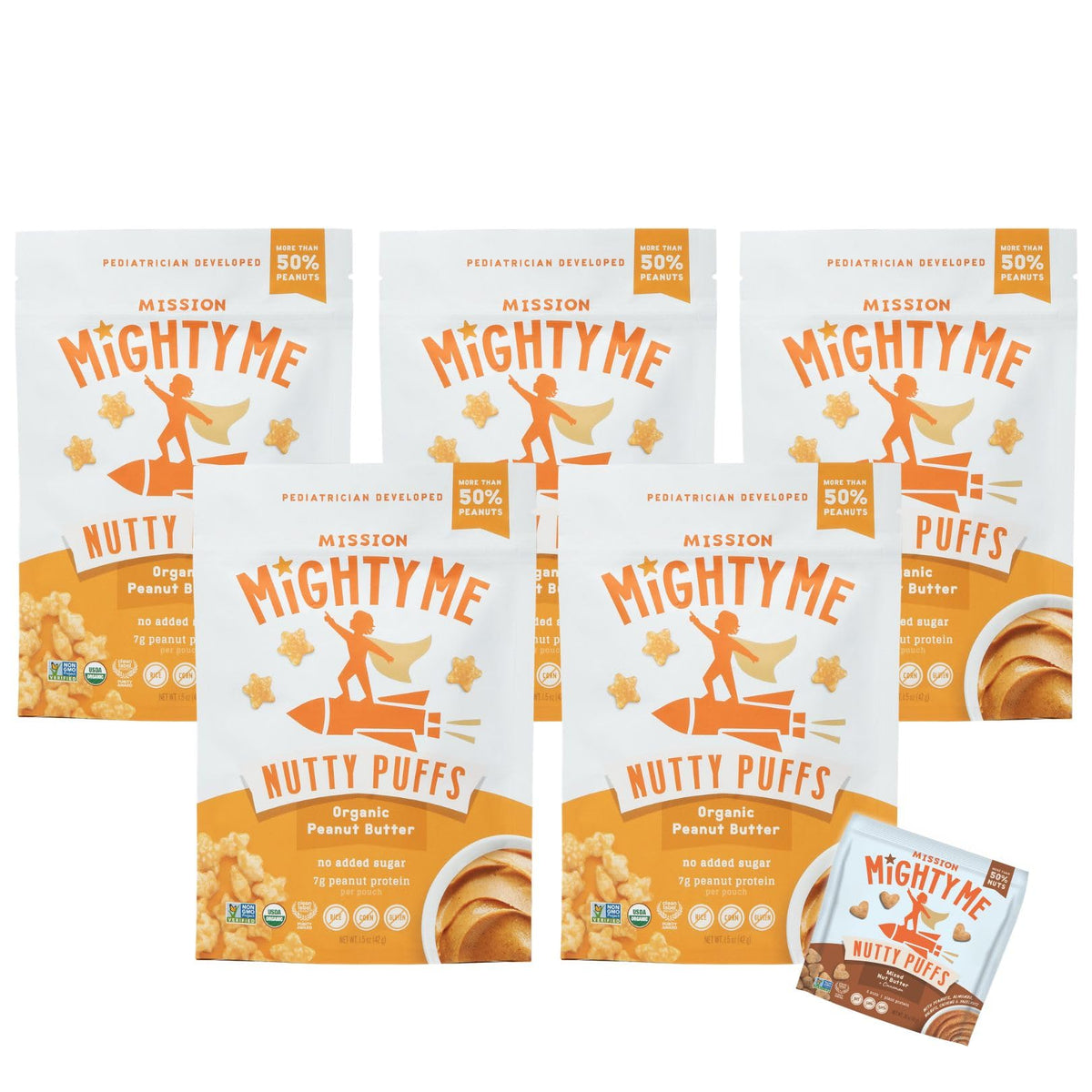Mission Mighty Me front packaging showing product and benefits
