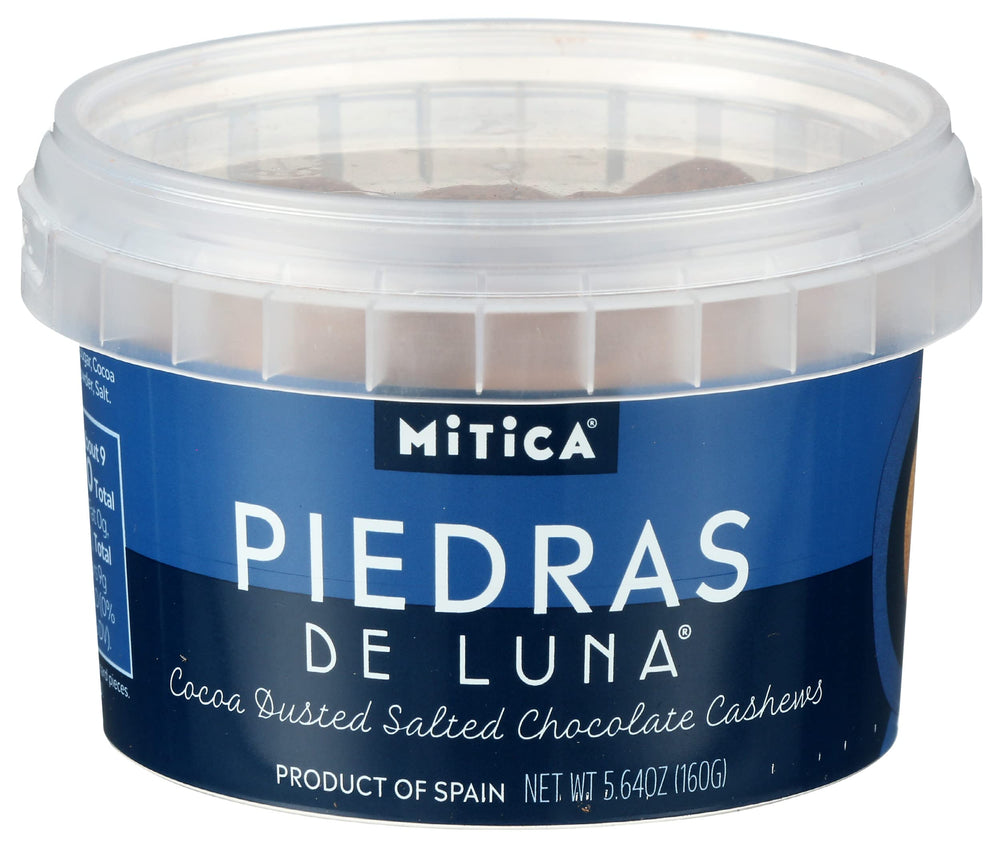 Mitica front packaging showing Piedras de Luna pouch and convenience