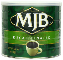 MJB 24oz steel can front view showing brand and recyclable packaging benefit