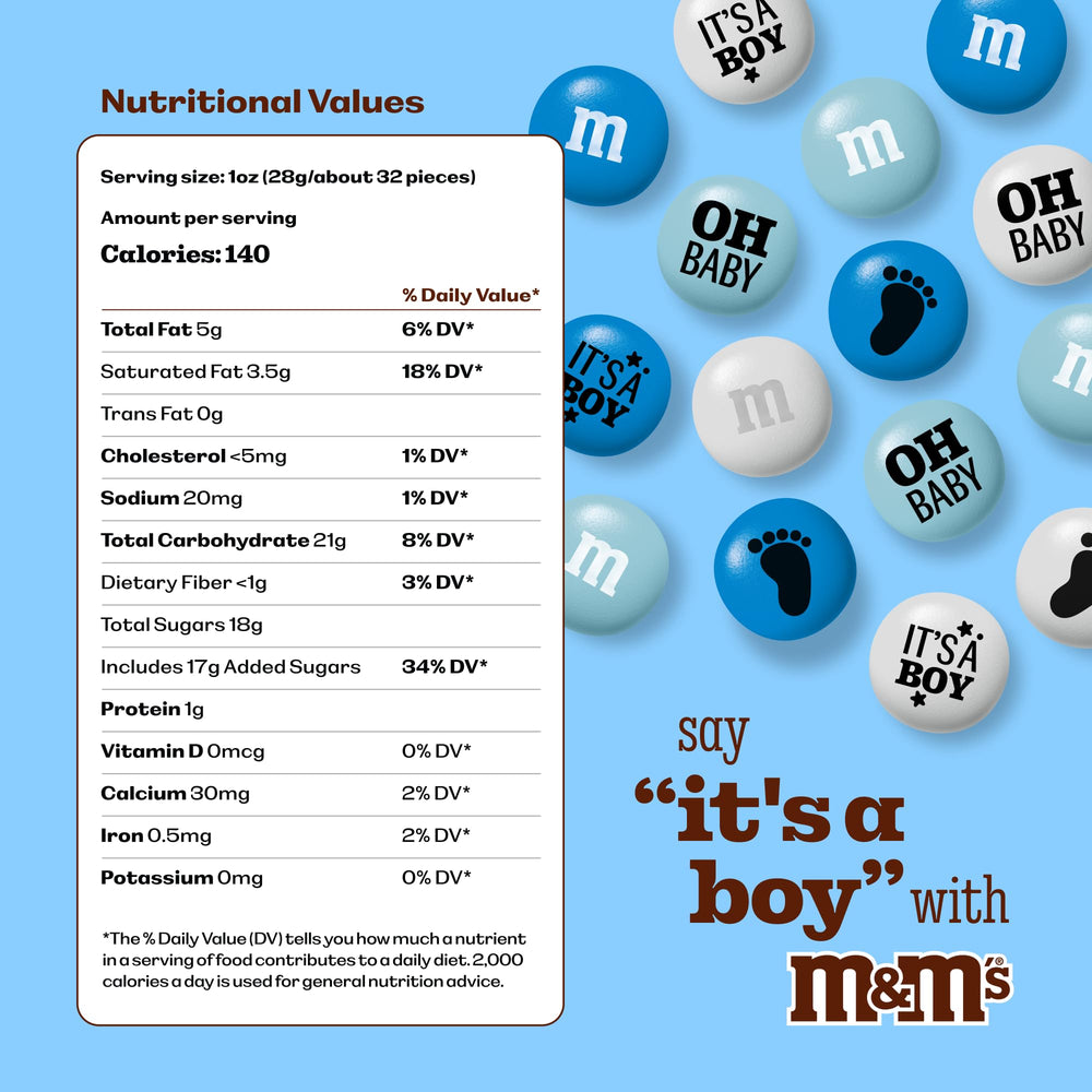 M&M’S WORLD close-up of printed candies showing footprints and clarity for decorative use