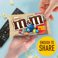 M&M's candies spread on table adding color to gatherings and easy portioning benefits