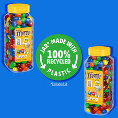 M&M's peanut close up of candy shells and texture highlighting crunchy, colorful appeal