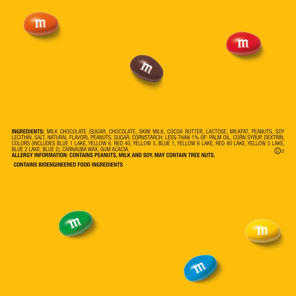 M&M'S on a party table adding festive colorful snack appeal
