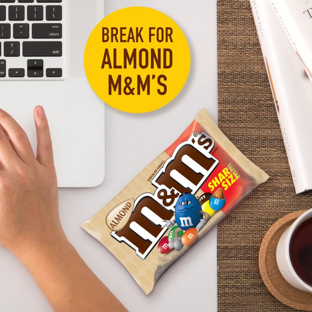 M&M's pouch held in hand showing size and easy grab-and-go convenience
