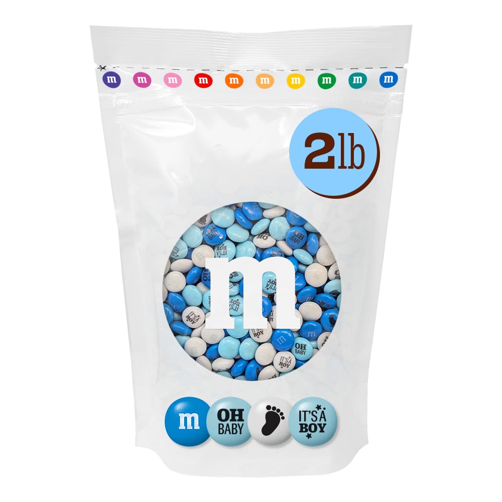M&M'S WORLD front packaging showing 2 lb bag and blue theme for quick party prep