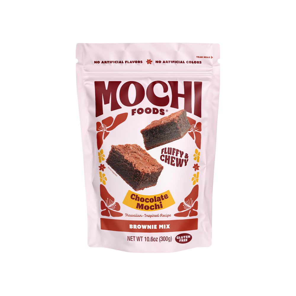 Mochi Foods front packaging showing product and quick-prep benefit