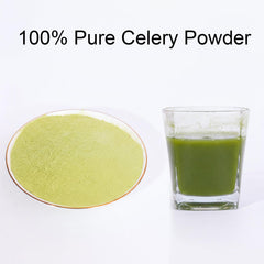 MOCKRAND celery powder stirred into soup illustrating instant flavor boost