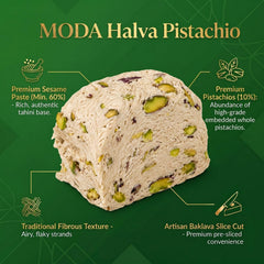 Moda Foods halva served on plate for easy entertaining and elegant presentation