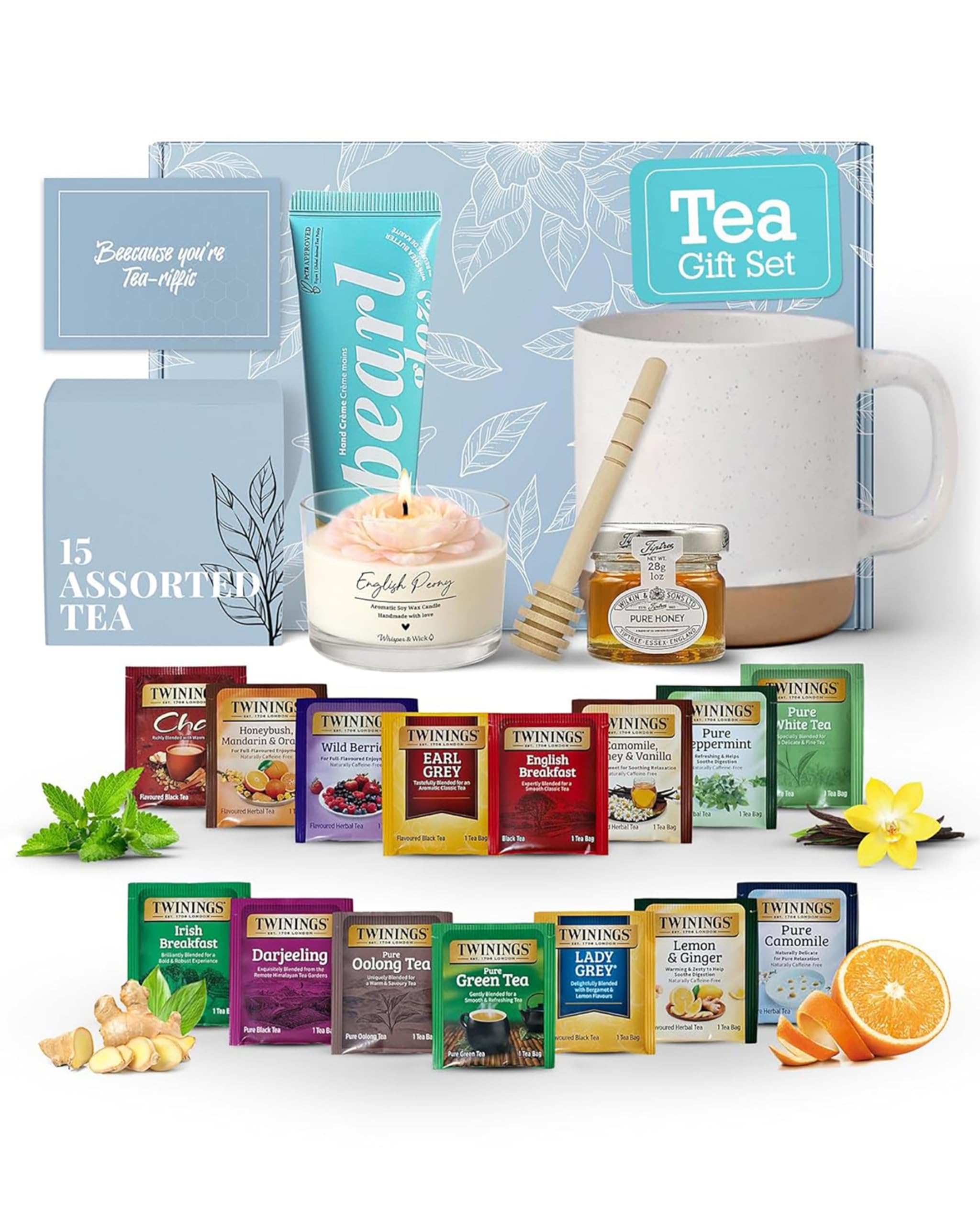 Modern Elegance front box showing gift-ready botanical packaging and elegant presentation