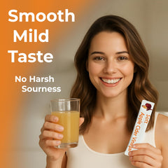 MODERN GURU stick being poured into a glass of water for quick on-the-go drink