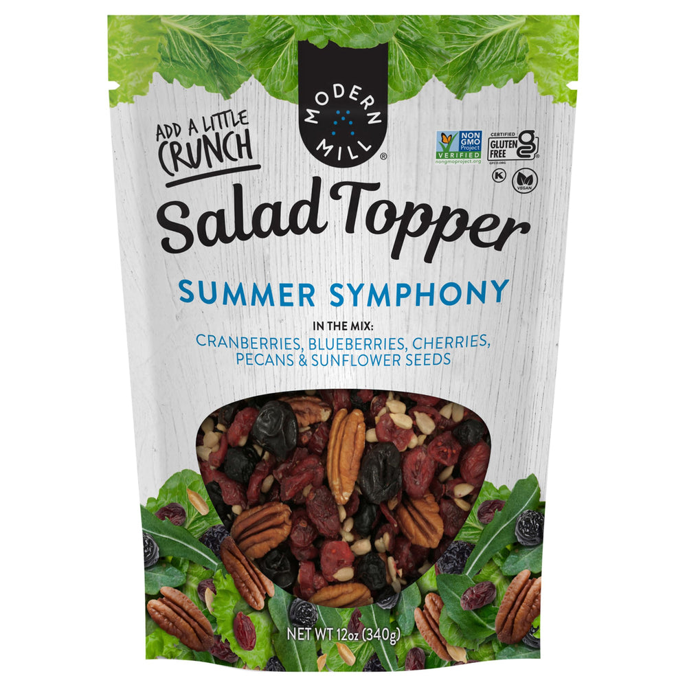 Modern Mill front packaging showing 12oz resealable bag and product branding for freshness