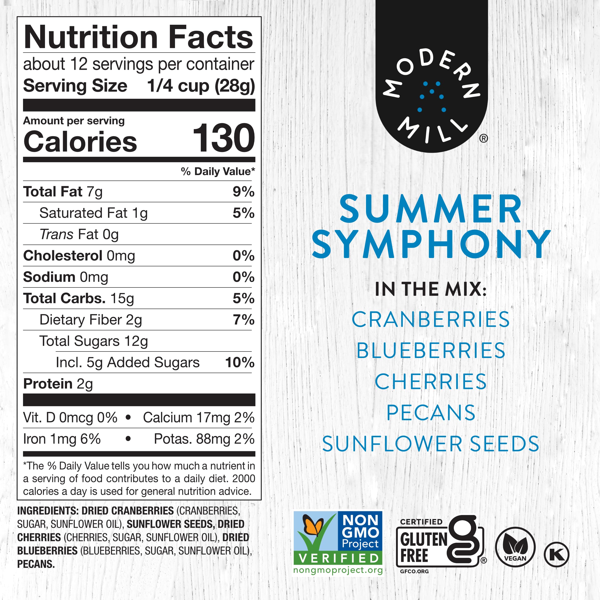 Modern Mill salad bowl topped with Summer Symphony adding crunch and bright flavor