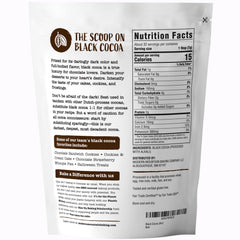 MODERN MOUNTAIN open jar with visible black cocoa powder, easy scoop access benefit