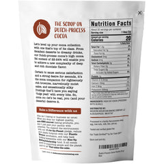 MODERN MOUNTAIN close-up of fine cocoa powder texture, benefit: shows rich smooth milling