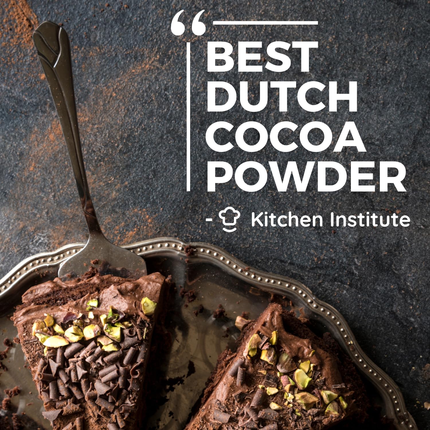 MODERN MOUNTAIN metal scoop measuring cocoa powder, benefit: precise portioning for recipes