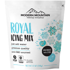 MODERN MOUNTAIN front packaging showing 12oz mix and clear benefits