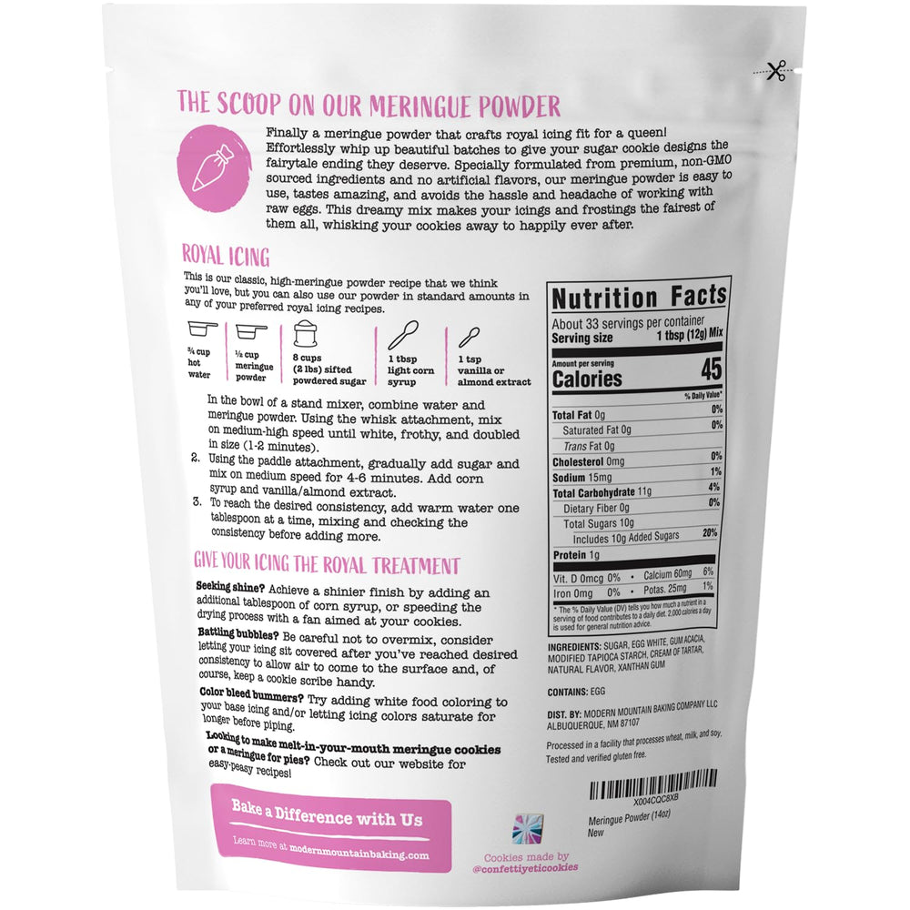 MODERN MOUNTAIN powder texture in pouch highlighting easy dissolving and smooth mix