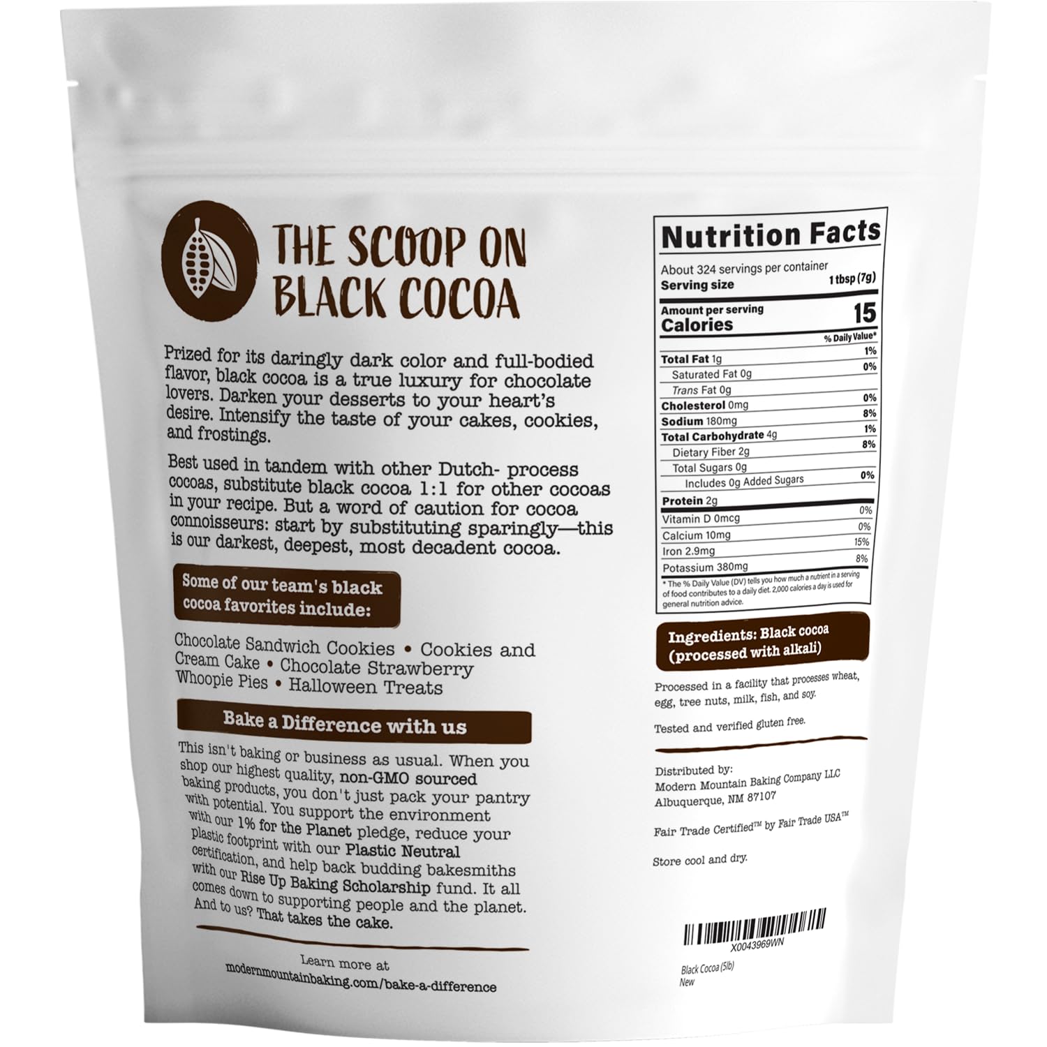 MODERN MOUNTAIN powder close-up revealing fine texture for smooth mixes