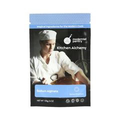 Modernist Pantry pouch front view showing product and net weight, clear labeling benefit