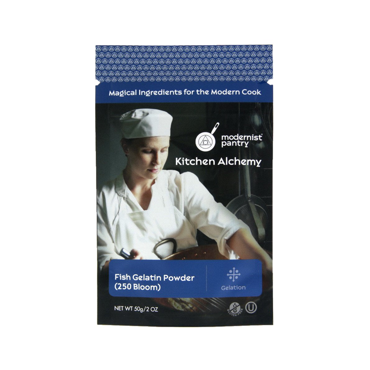 Modernist Pantry front packaging showing 250 Bloom fish gelatin benefits